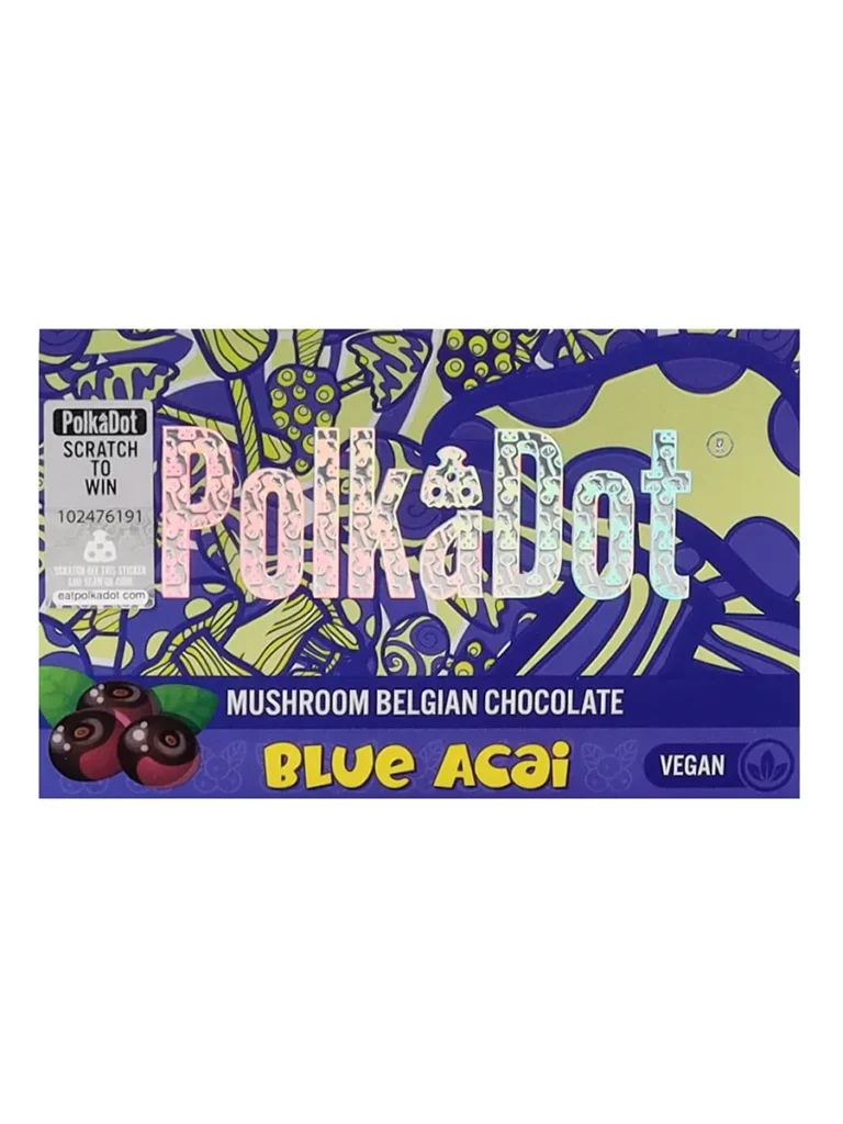 PolkaDot Blue Acai Chocolate Bar