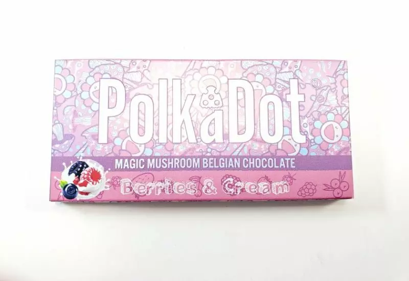 Polkadot Berries & Cream Belgian Chocolate Bars