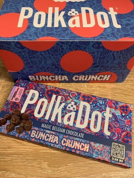 Polkadot Buncha Crunch Belgian Chocolate Bar