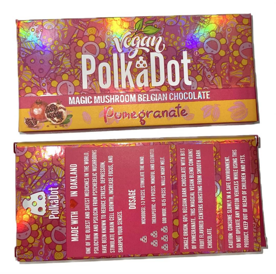 Polkadot Pomegranate Chocolate Bar